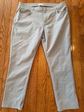 Peter Millar Men 40x30 Crown Sport eb66 Performance Five-Pocket Pants Gale Gray